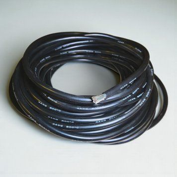 Силиконовый гибкий провод 4 AWG 25 мм&sup2; термостойкий с луженой медью EM18064 фото