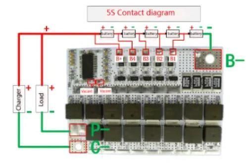 BMS контролер з балансуванням 100A для акумуляторів Li-ion та Li-po 3S-5S E08051 фото