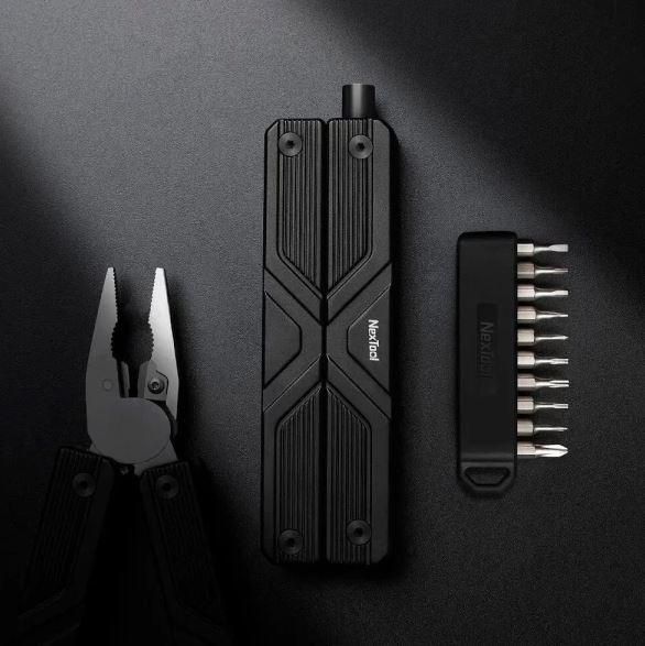 Багатофункціональний похідний мультитул NexTool Gemini Electric NE20213 з електровикруткою та набором біт T09009 фото