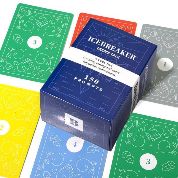 Разговорная настольная игра Icebreaker Deep Talk с 150 вопросами для взрослых и подростков BG1726 фото