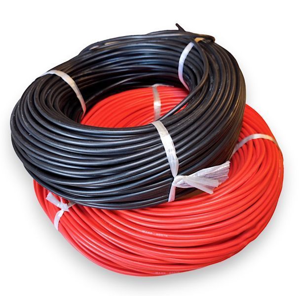 Силиконовый гибкий провод 12 AWG 3.4 кв мм черный EM18028 фото