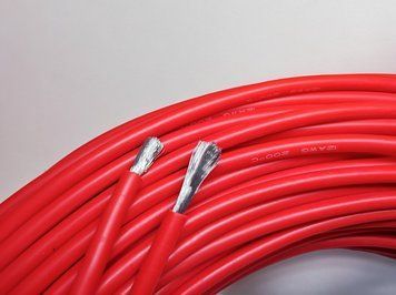Силиконовый гибкий кабель 12 AWG 3.4 кв мм красный EM18027 фото