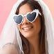 Солнцезащитные очки в форме сердца с жемчугом набор 5 шт белые P13071A5 фото 9