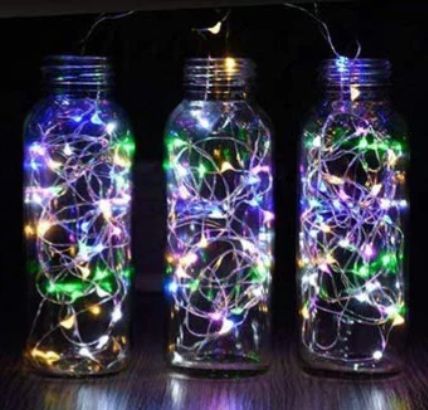 Светодиодная гирлянда для бутылки 2 метра 20 LED Разноцветная G03017 фото