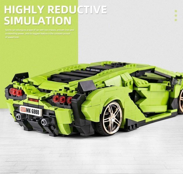 Модель спортивного автомобіля Lamborghini Mould King конструктор для складання 1133 деталей TS19009 фото