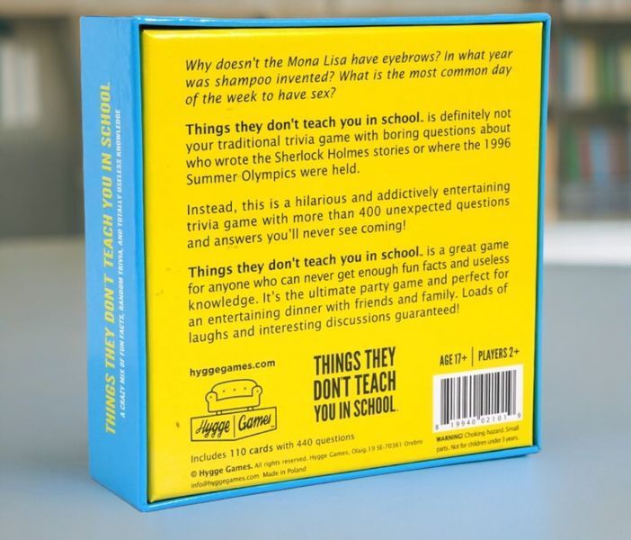 Увлекательная английская карточная игра Things They Don't Teach You in School для компании BG1711 фото