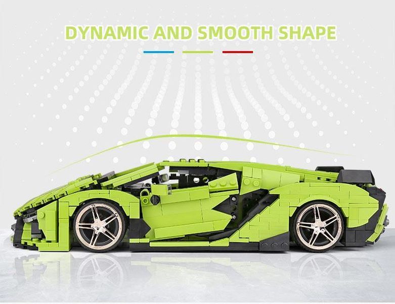 Модель спортивного автомобіля Lamborghini Mould King конструктор для складання 1133 деталей TS19009 фото