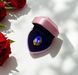 Подарочная коробочка с LED подсветкой для кольца в форме сердца розовая P13026 фото 6