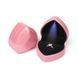 Подарочная коробочка с LED подсветкой для кольца в форме сердца розовая P13026 фото 7
