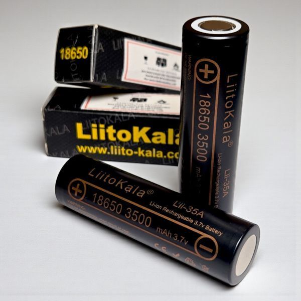 Акумулятор 18650 Liitokala Lii-35A 3500mAh потужний літій-іонний без захисту B01018 фото