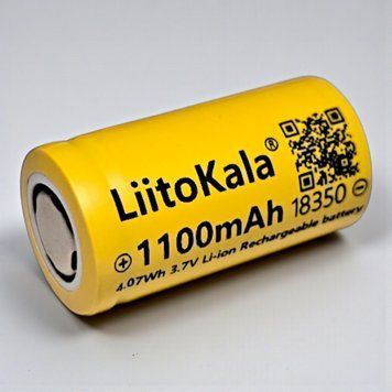 Литий-ионный аккумулятор LiitoKala 18350 1100 мАч 3,7В без защиты B01019 фото