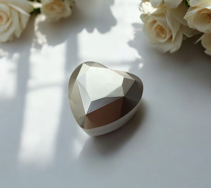 Вишуканий футляр із LED підсвіткою для кільця золотий P13023 фото