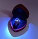 Подарункова скринька для кільця у формі серця з LED підсвіткою червона P13021 фото 6