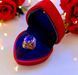 Подарункова скринька для кільця у формі серця з LED підсвіткою червона P13021 фото 1