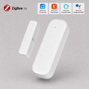 Датчик бездротового контролю відкриття дверей Zigbee для Smart Life Tuya SH21003 фото