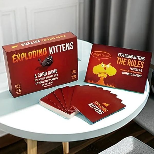 Карточная игра Exploding Kittens для семьи и друзей на английском BG1717 фото
