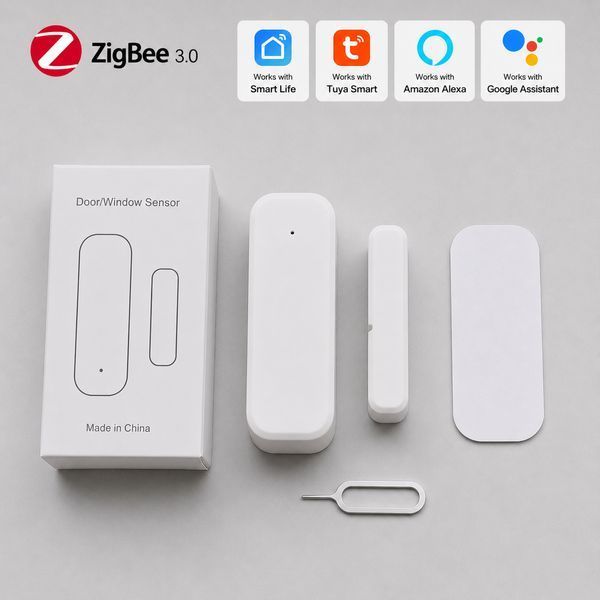 Датчик бездротового контролю відкриття дверей Zigbee для Smart Life Tuya SH21003 фото