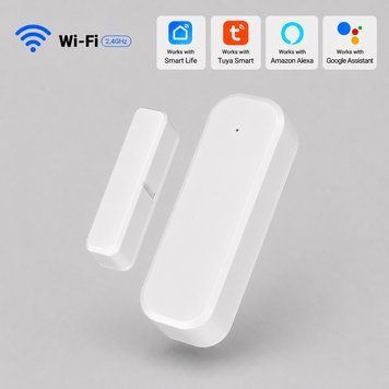 Розумний бездротовий Wi-Fi датчик відкриття дверей і вікон Tuya Smart Life D06 SH21004 фото