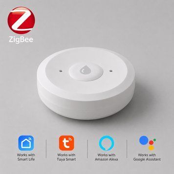 Бездротовий Zigbee датчик витоку води для розумного дому з підтримкою Tuya та Smart Life SH21005 фото