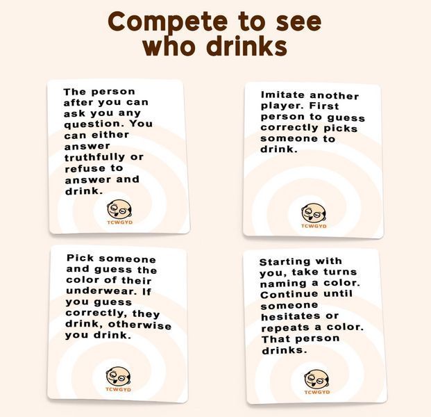 Карткова гра для дорослих These Cards Will Get You Drunk 100 завдань 2-8 гравців BG1730 фото