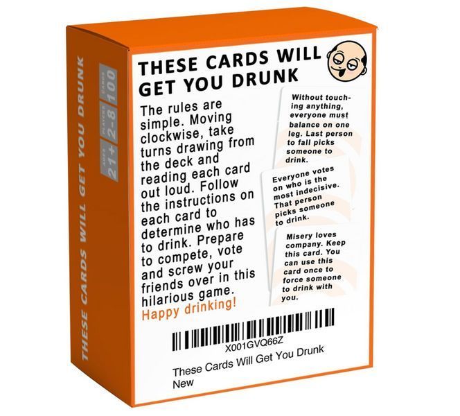 Карткова гра для дорослих These Cards Will Get You Drunk 100 завдань 2-8 гравців BG1730 фото