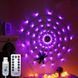 Фиолетовая светодиодная гирлянда сетка 70 LED с USB питанием и пультом G03118 фото 1