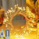 Декоративная светодиодная гирлянда 3 метра 100 теплых LED с пультом USB питание G03119 фото 6