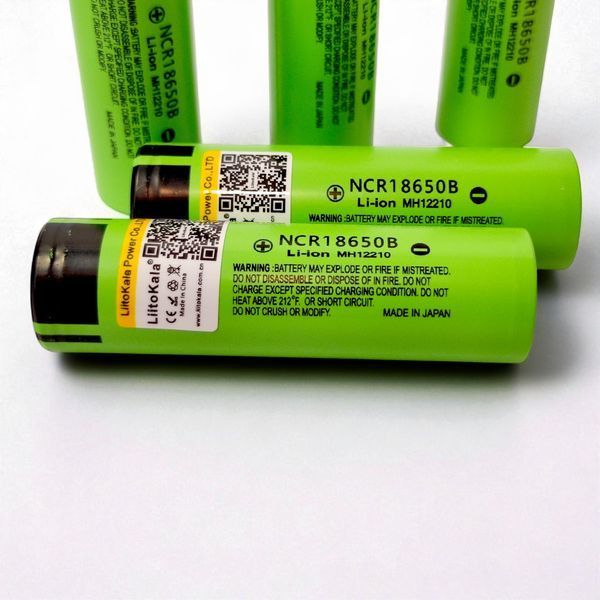 Акумулятор літій-іонний 18650 Liitokala 3400 mAh NCR18650B з плоским плюсом 34B-JT B01003 фото