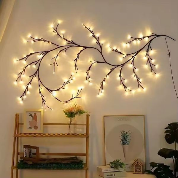 Декоративная гирлянда ветвь USB 96 LED теплый белый свет для домашнего уюта G03121 фото