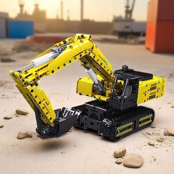 Моторизованный радиоуправляемый экскаватор Mould King 15061 конструктор 1500 деталей TS19013 фото
