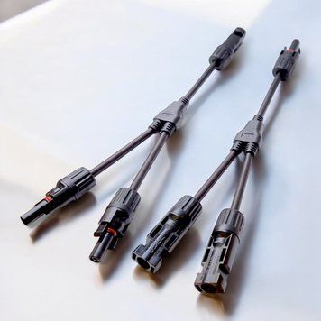 Коннектор мс4 Y образный для монтажа солнечных систем Соединитель mc4 разветвитель для солнечных панелей 30см S11017 фото