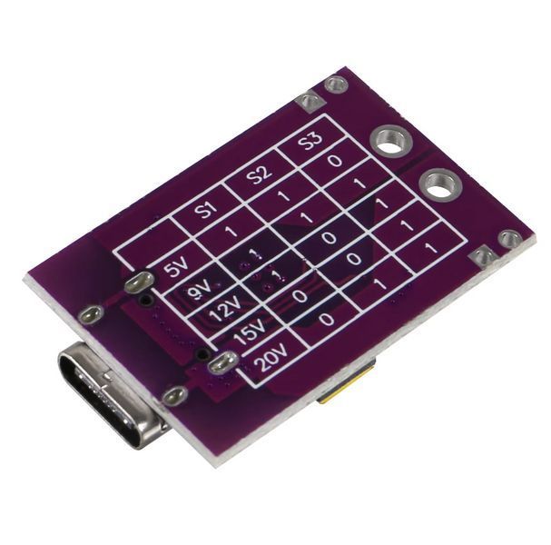 Модуль настройки напряжения PD QC AFC для быстрой зарядки Type-C 5-20В E08073 фото