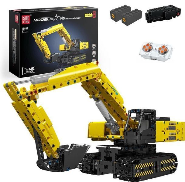 Моторизованный радиоуправляемый экскаватор Mould King 15061 конструктор 1500 деталей TS19013 фото