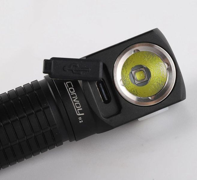 Тактичний налобний ліхтар Convoy H2 Cree XM-L2 18650 із зарядкою C02013 фото