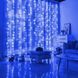 Синя гірлянда-водоспад завіса 300 LED USB з пультом  3х3 м G03122 фото 9