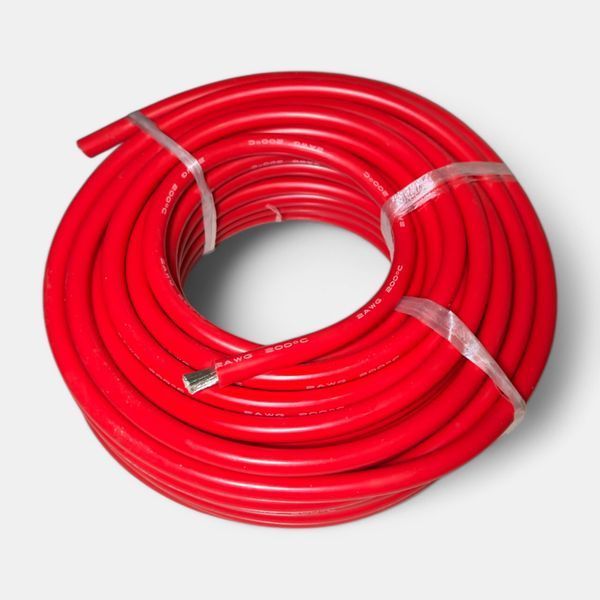 Силіконовий високотемпературний дріт 2AWG з лудженою міддю 33.7 мм&sup2; EM18023 фото