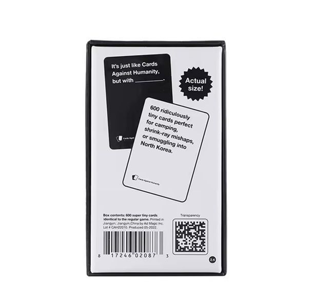 Мини-версия Cards Against Humanity карточная игра с черным юмором для компании BG1752 фото