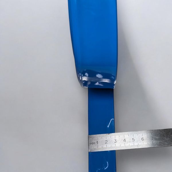 Термозбіжна трубка PVC 0,1 мм шириною 30 мм для акумуляторів синя EM18039 фото