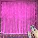 Декоративная гирлянда-занавес с 300 LED в розовом цвете с дистанционным управлением USB 3х3 метра G03124 фото 6
