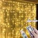 Декоративна гірлянда світлодіодна завіса штора 300 LED з пультом 3х3 м Теплий білий G03010 фото 2