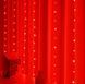 Красная светодиодная штора гирлянда 300 LED с пультом USB водопад 3х3м G03125 фото 4