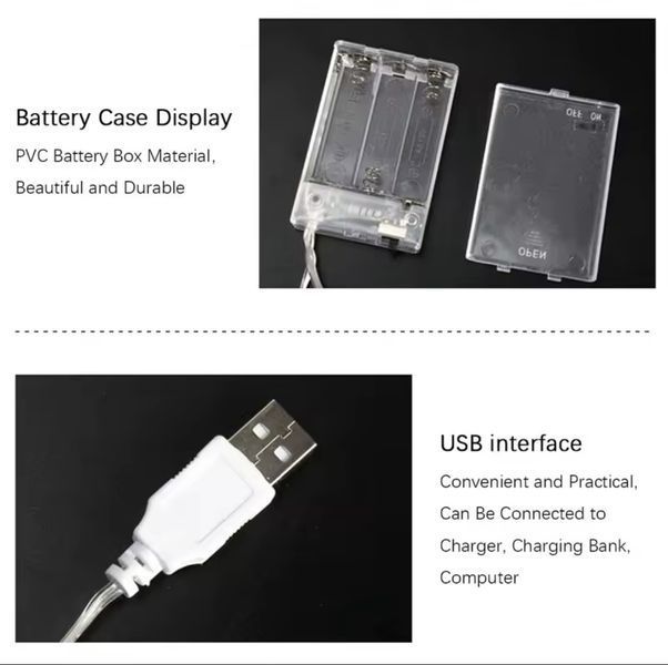 Неоновий нічник Блискавка з USB та батарейками AA тепле біле світло G03097 фото