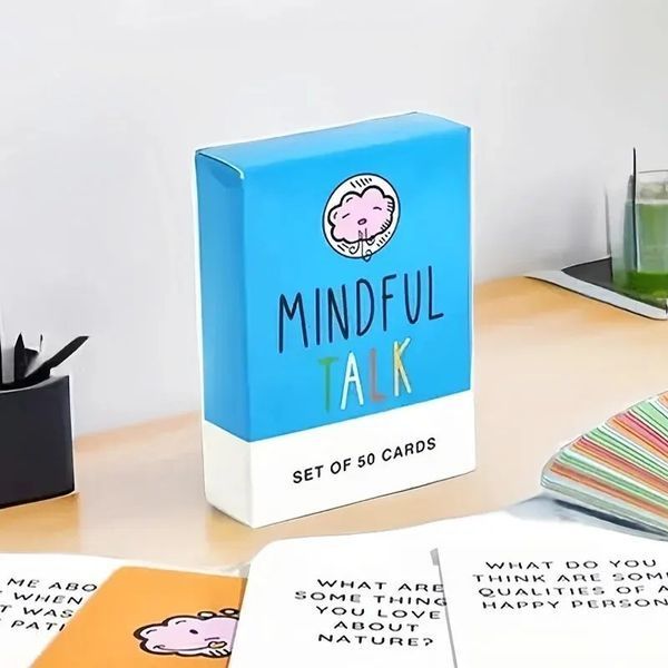 Настільні розмовні англійські картки Mindful Talk для дітей та дорослих BG1702 фото