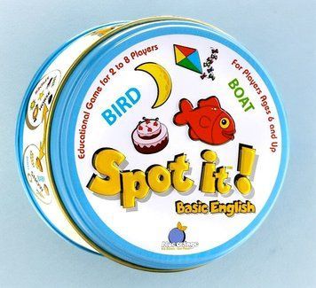Обучающая карточная игра Dobble Basic English для детей 6+ BG1704 фото
