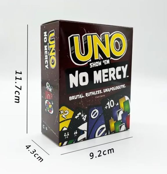 Карточная игра UNO No Mercy Для всей семьи с оригинальными спецкартами BG1753A фото