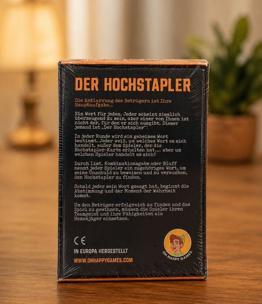 Картовая детективная игра на немецком языке "Der Hochstapler" для дружеских вечеринок BG17129 фото