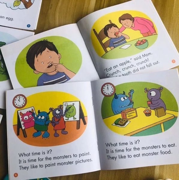 Набір дитячих мінікнижок для вивчення англійської рівні E та F First Little Readers BG1758E фото