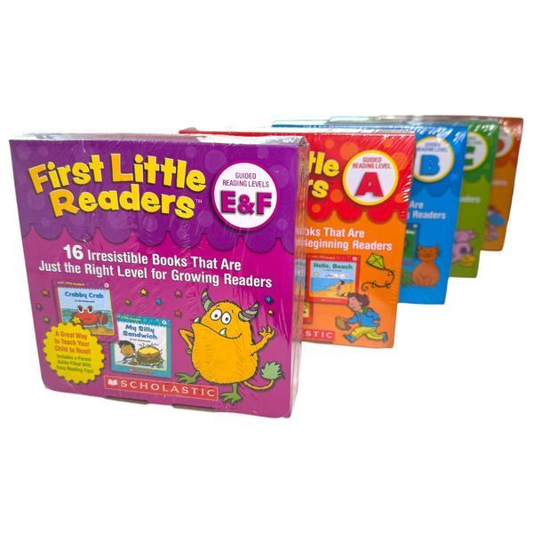 Набір дитячих мінікнижок для вивчення англійської рівні E та F First Little Readers BG1758E фото