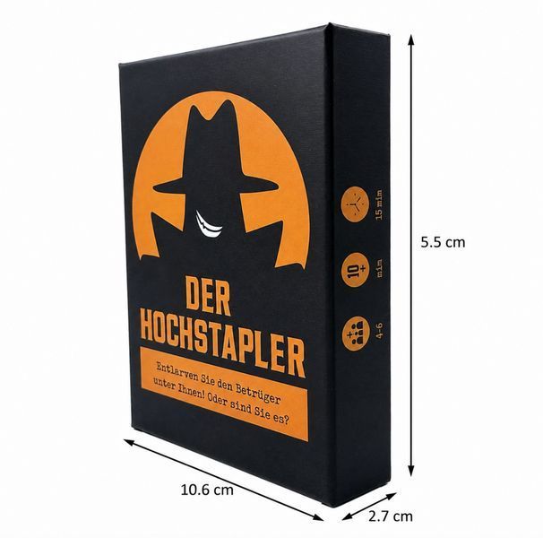 Картовая детективная игра на немецком языке "Der Hochstapler" для дружеских вечеринок BG17129 фото