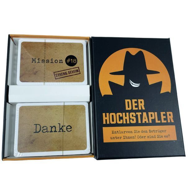 Картовая детективная игра на немецком языке "Der Hochstapler" для дружеских вечеринок BG17129 фото